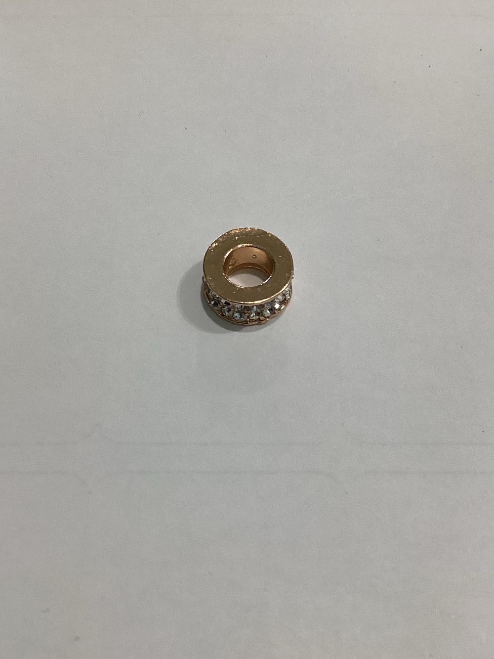 Rose Gold Crystal Spacer‎ Bead Charm